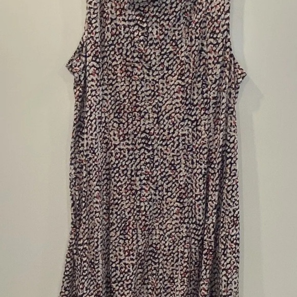 Chelsea Suite Multi Color Flounce Hem Sleeveless Dress Womens Size 24W (53) - Picture 2 of 5